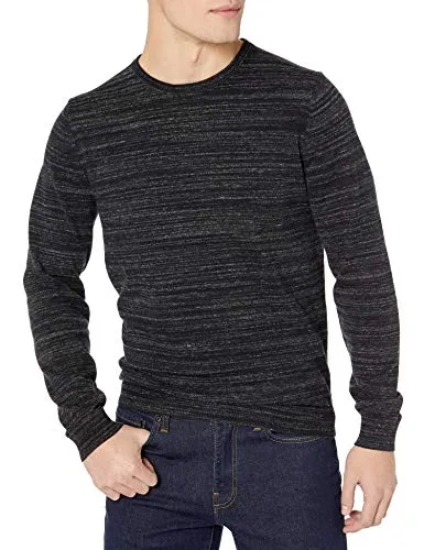 Amazon Brand - Goodthreads Men's Soft Cotton Crewneck Summer Sweater, Black, X-Large