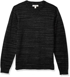 Amazon Brand - Goodthreads Men's Soft Cotton Crewneck Summer Sweater, Black, X-Large