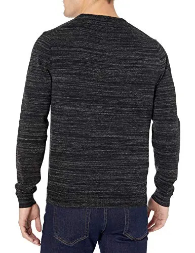 Amazon Brand - Goodthreads Men's Soft Cotton Crewneck Summer Sweater, Black, X-Large