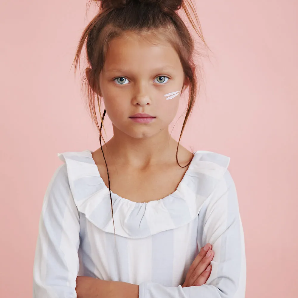 Anarkid Block Stripe Frill Neck Leotard