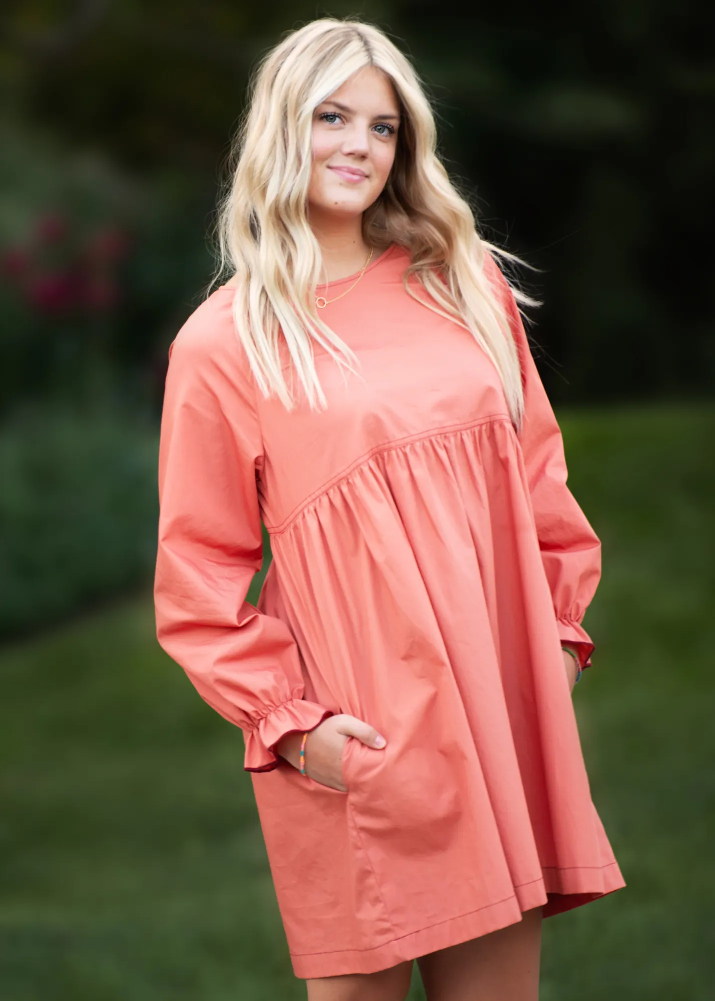 Babydoll Dress Coral