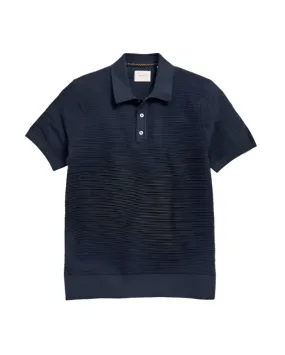 Billy Reid Lachlan Links Polo - Carbon Blue