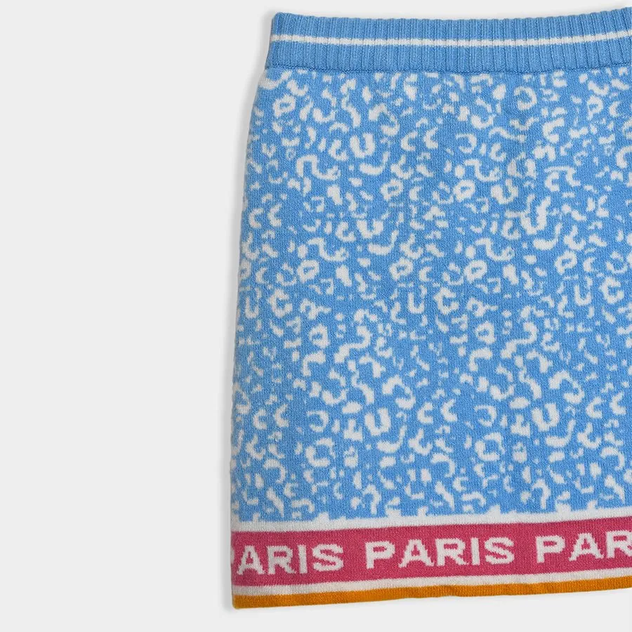 Bonjour Fuzzy Sweater & Skirt Set