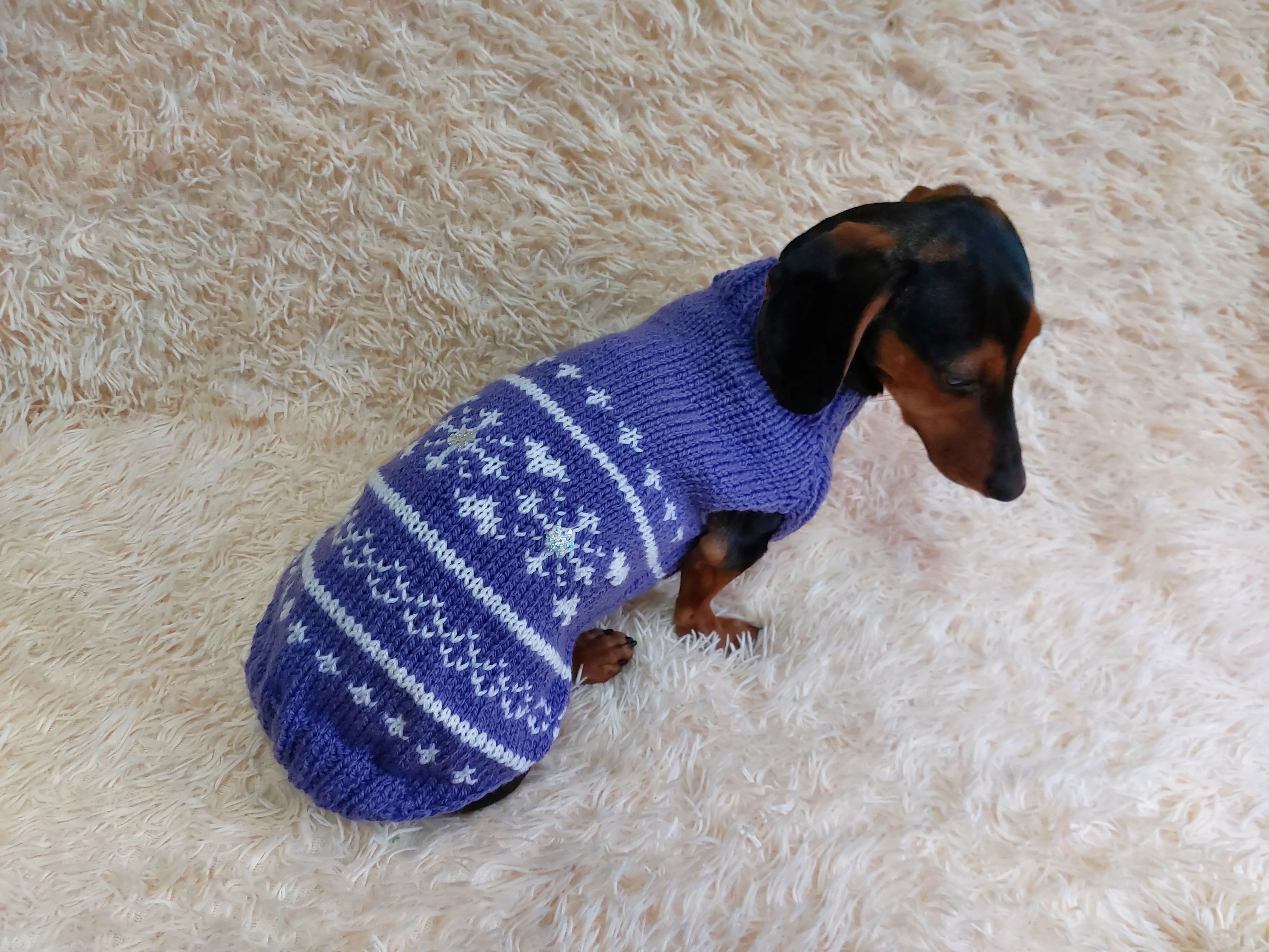 Christmas snowflake clothing for pets,dog jumper winter xmas,dachshund snowflake sweater,pets gift xmas
