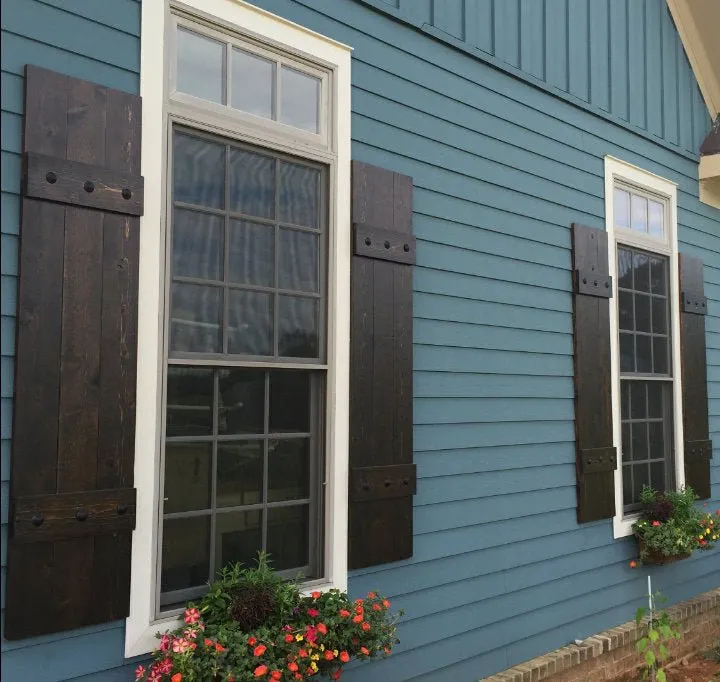 Custom RUSTIC Cedar Exterior Shutters