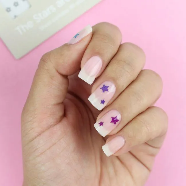 ella mila -  Nail Art Decal - The Stars Are Aligned - Stars and Diamonds