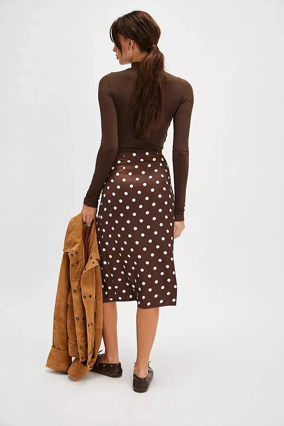 Free People Analise Printed Midi Skirt