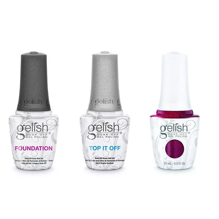 Gelish Combo - Base, Top & What's Your Poinsettia?