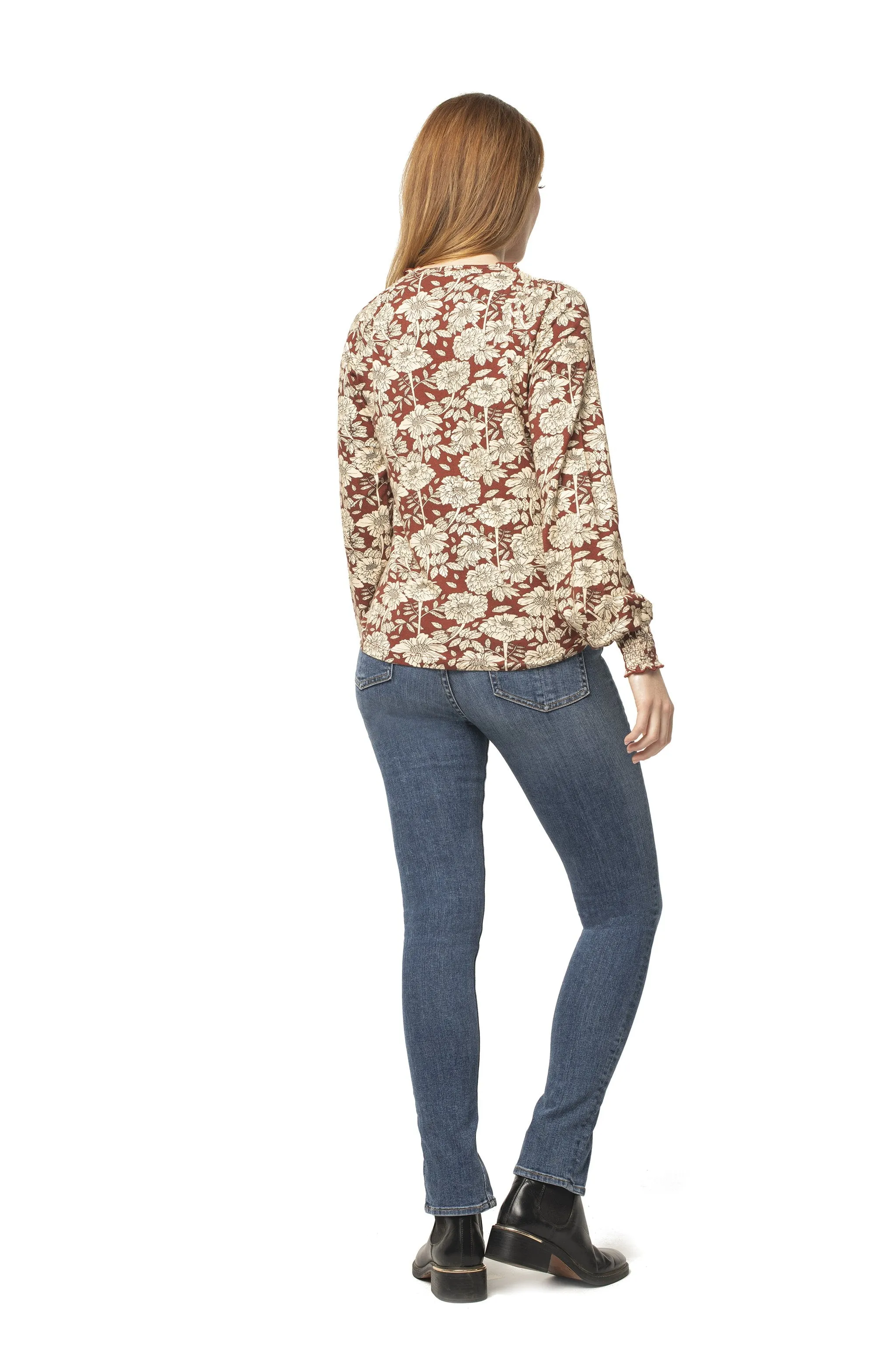 Holiday Floral Leah Top