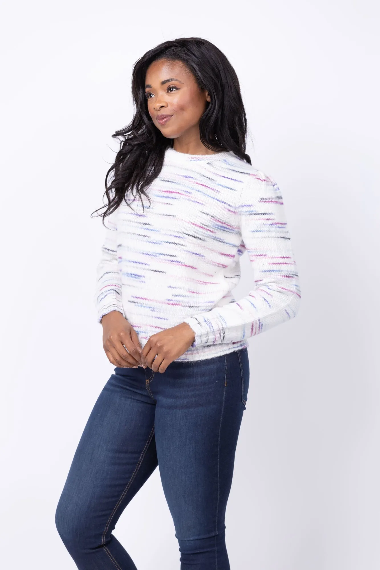 J. Society Heather Sweater in Purple