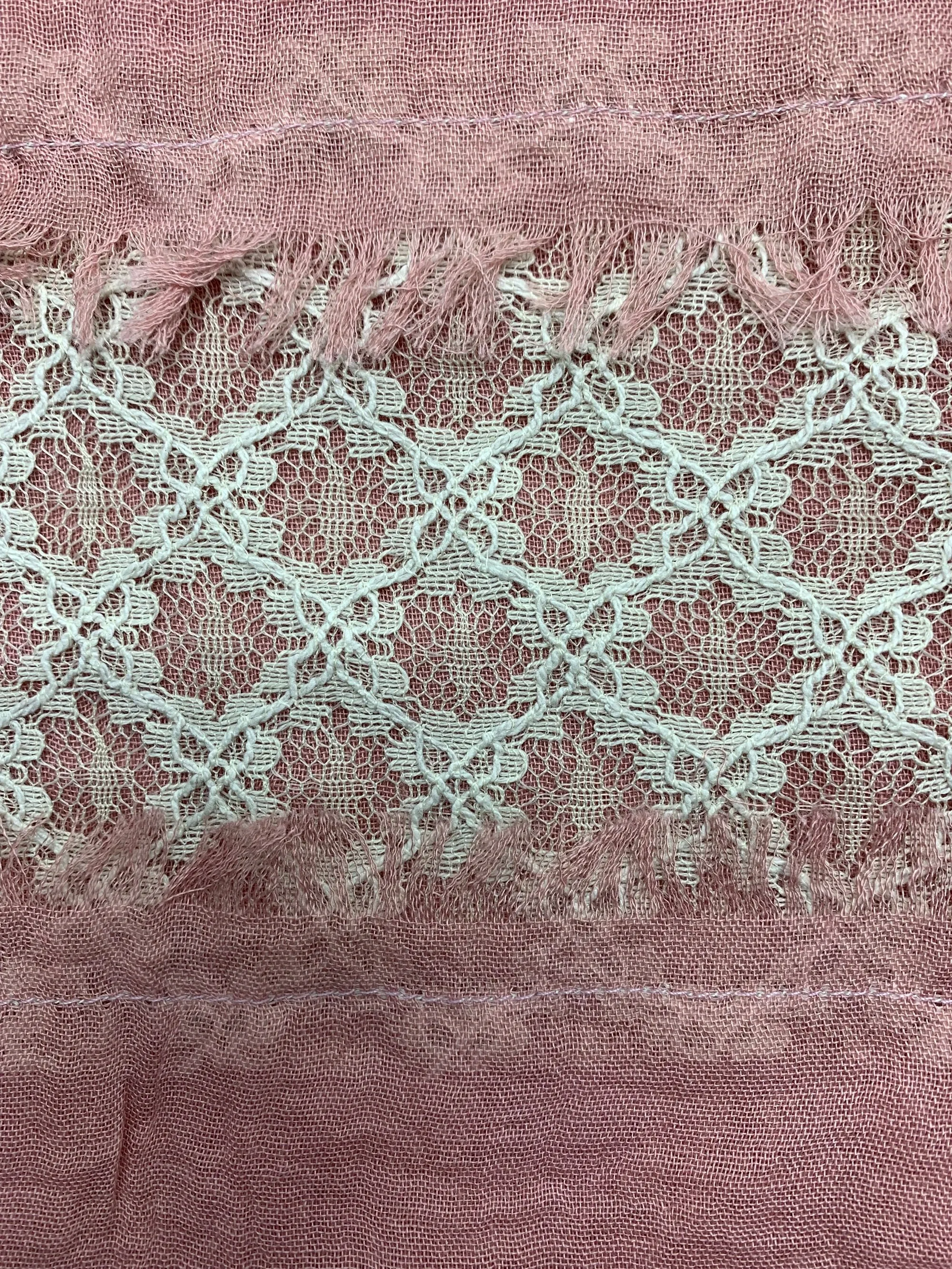 JC011210 Lace-Accent Infinity Scarf