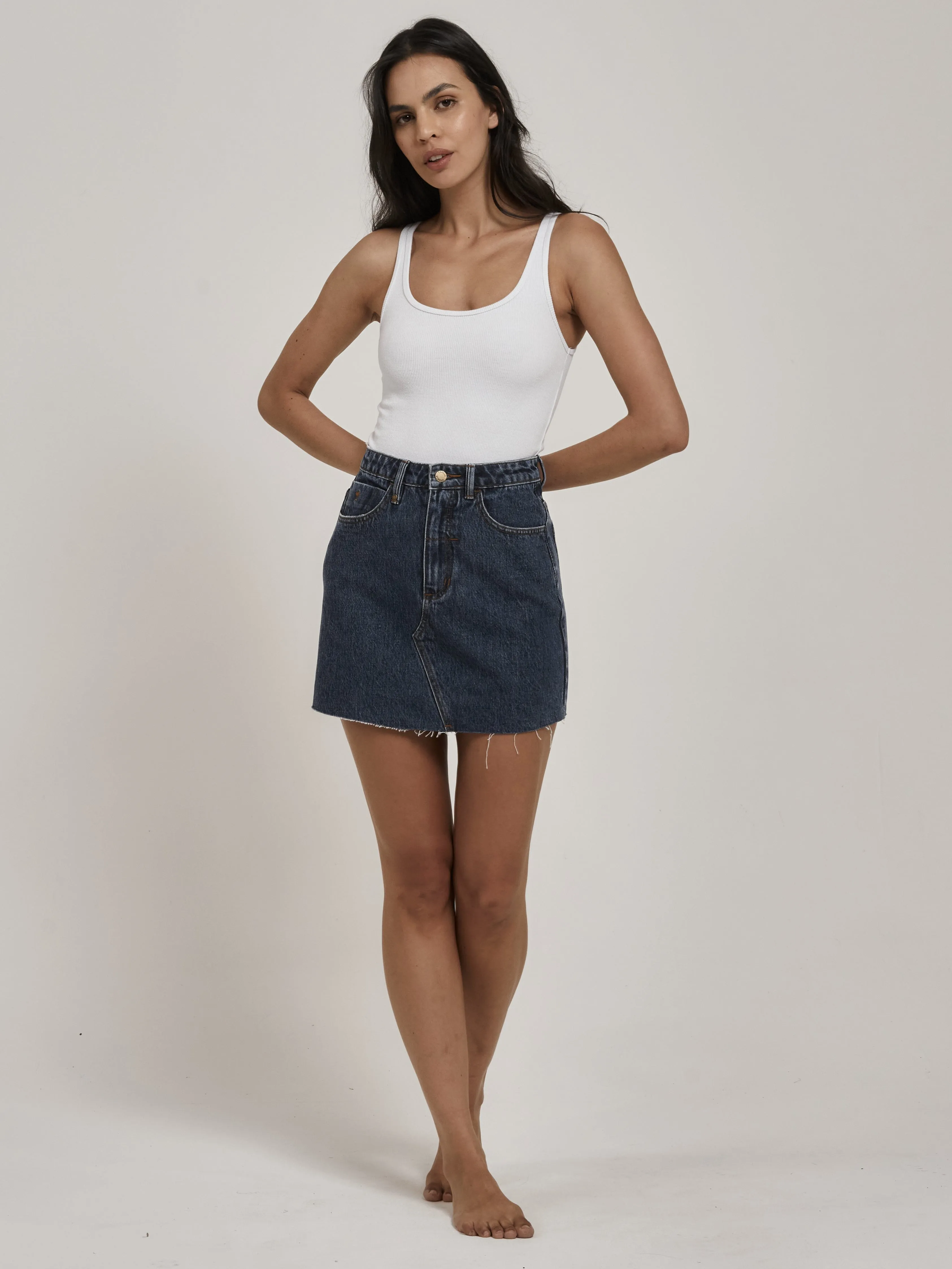 Leni Skirt - Worn In Blue