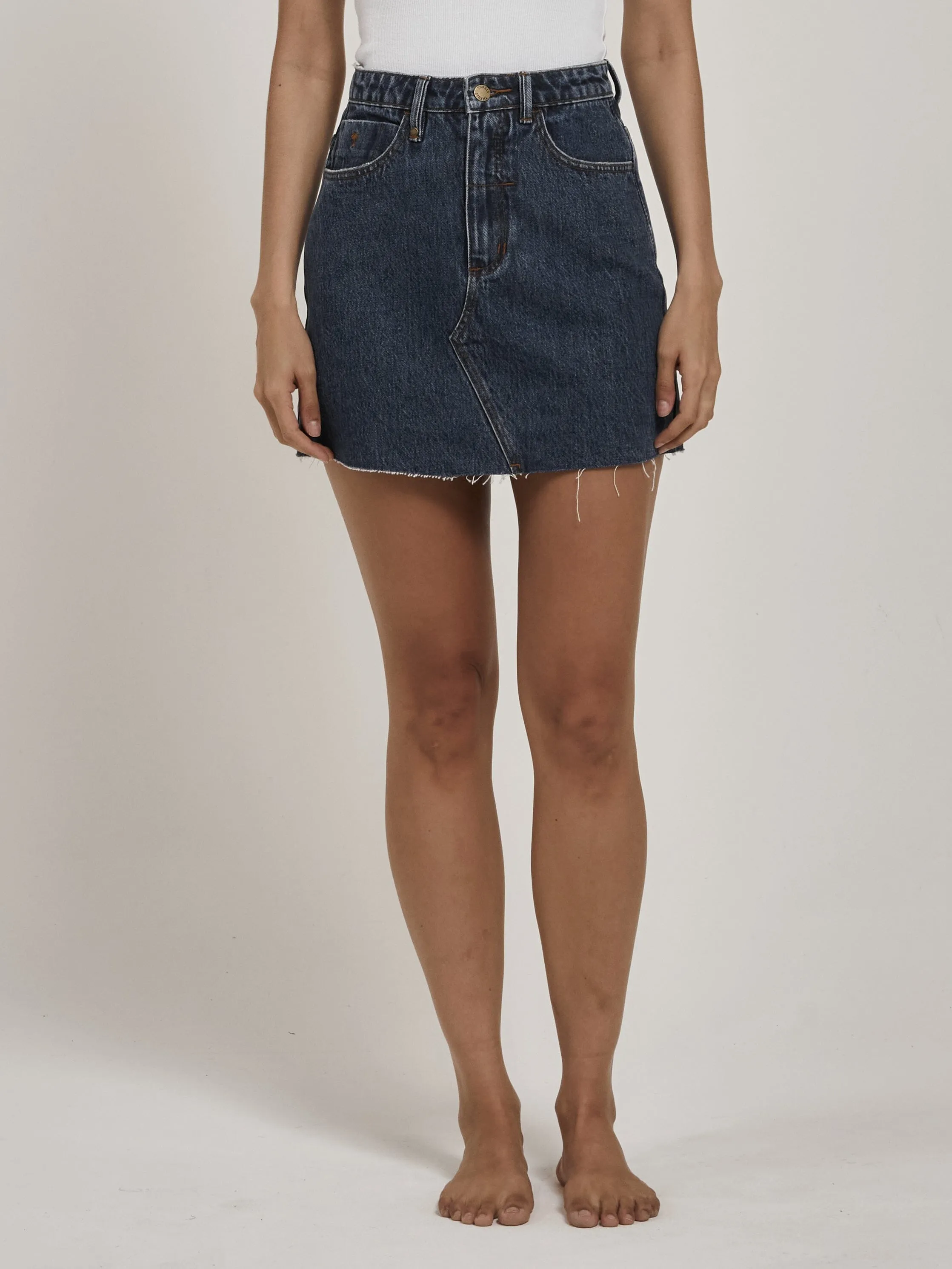 Leni Skirt - Worn In Blue
