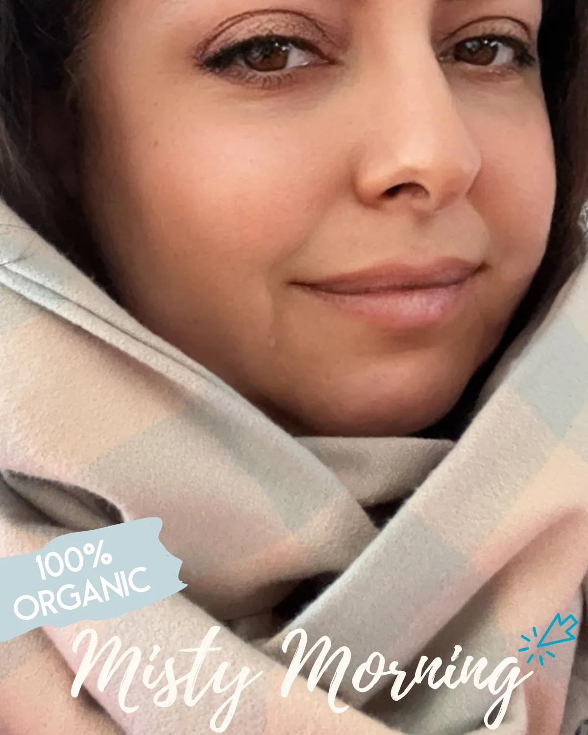 Misty Morning Flannel Scarf ~ Organic