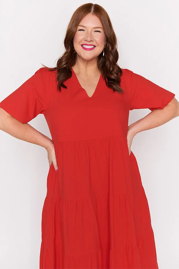 Mollie Red Dress