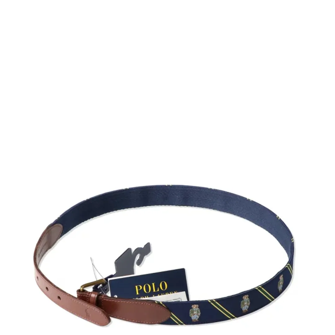 POLO BEAR LEATHER RIBBON BELT