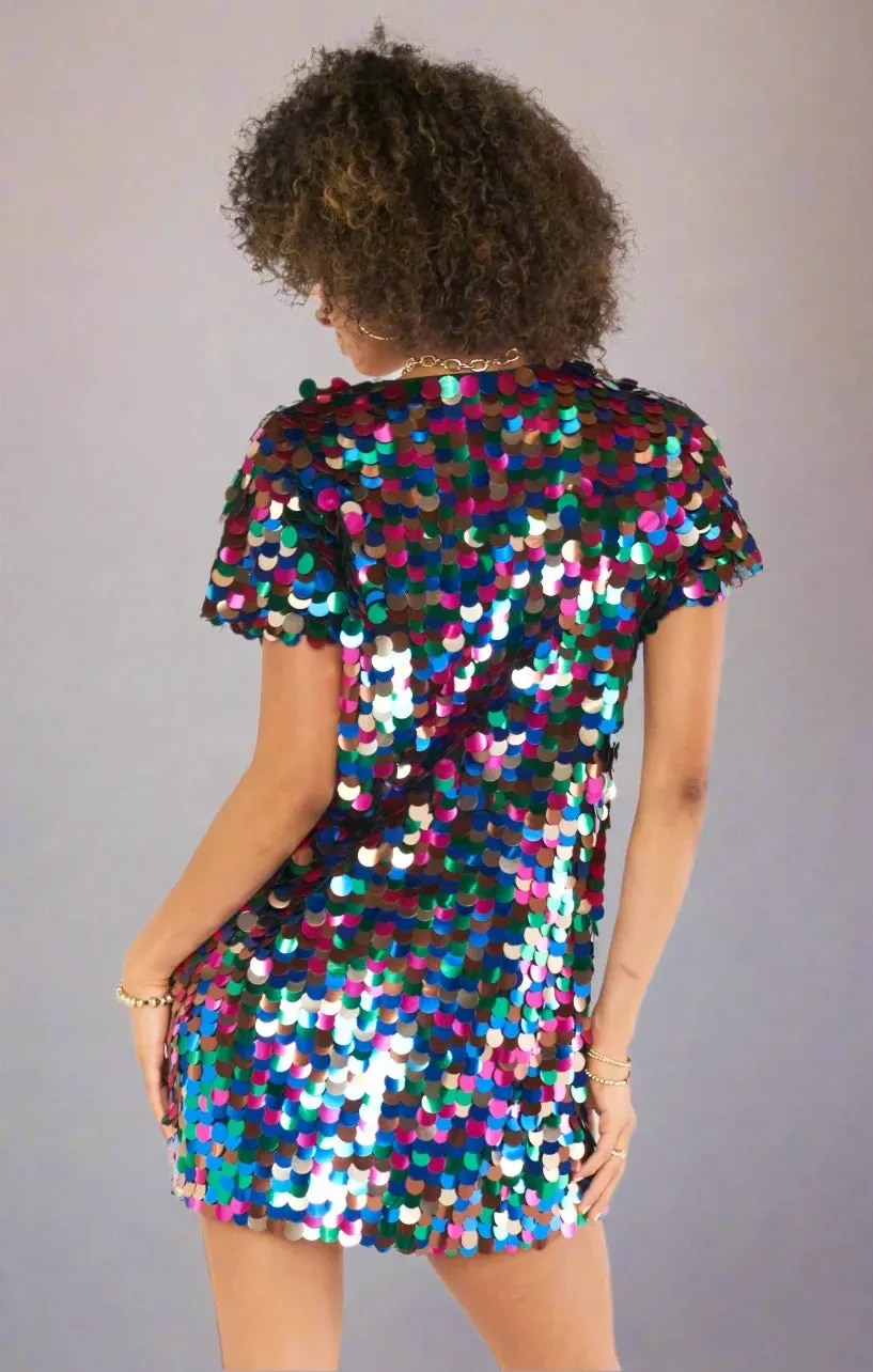 Show Me Your Mumu Emi Sequin Mini Party Dress