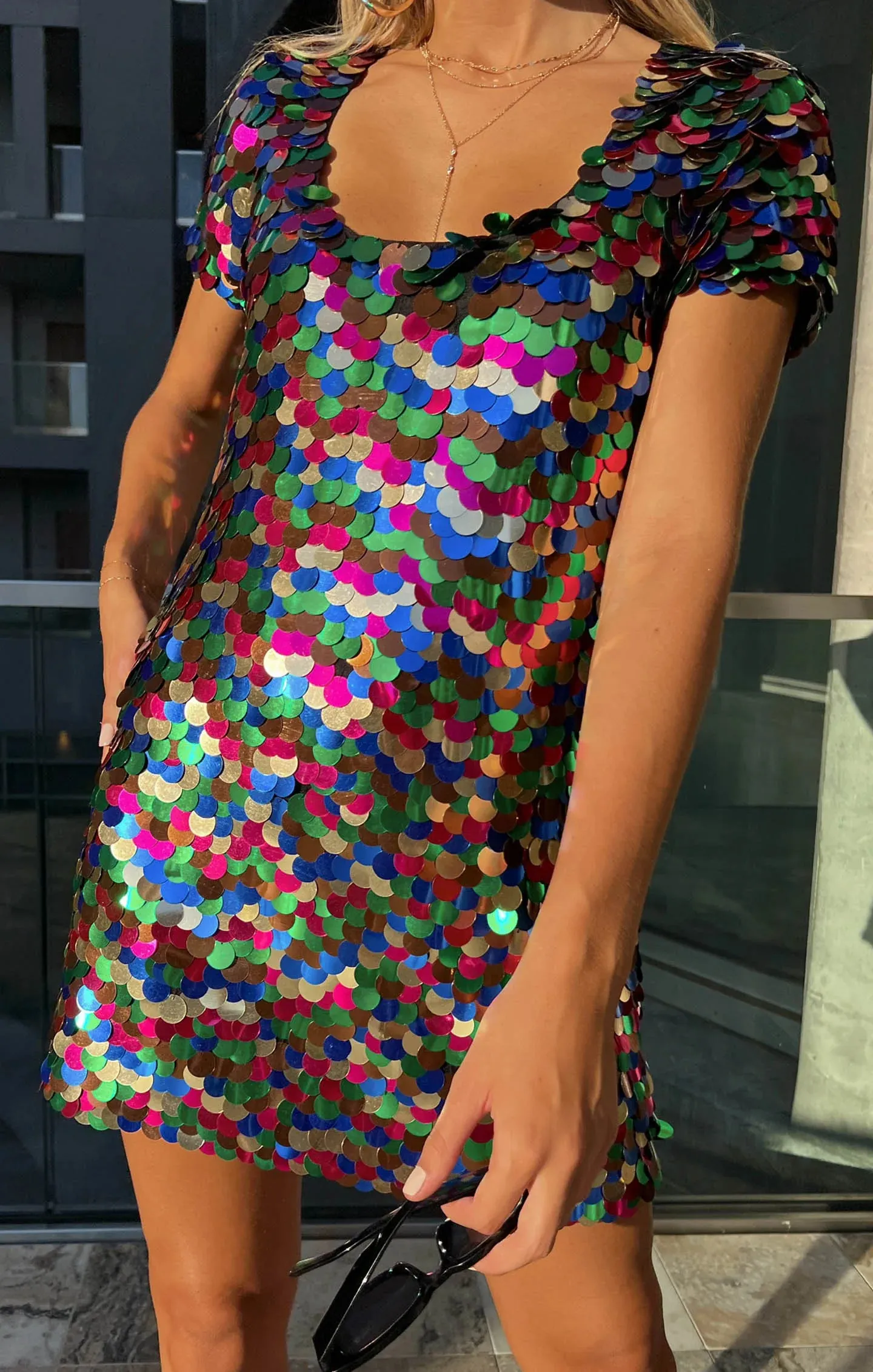 Show Me Your Mumu Emi Sequin Mini Party Dress