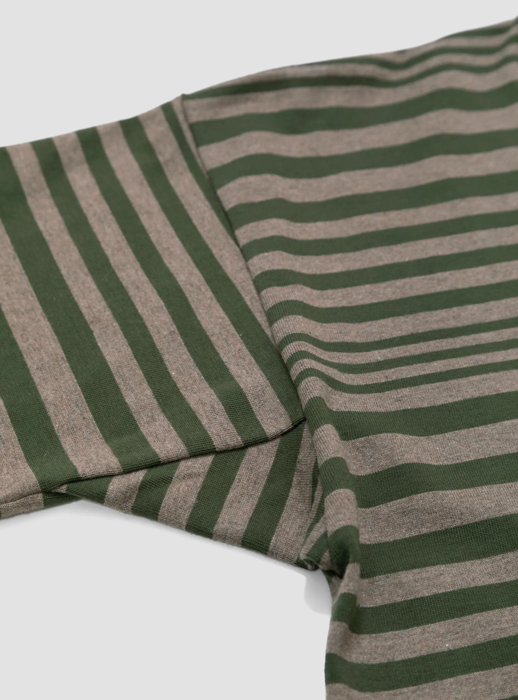 Stripe T-Shirt Brown & Olive Green
