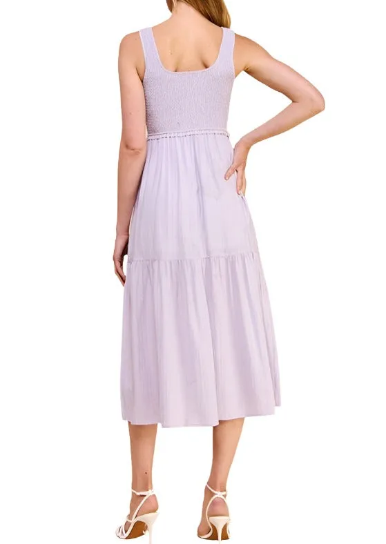 Summer Nights Babydoll Midi Dress
