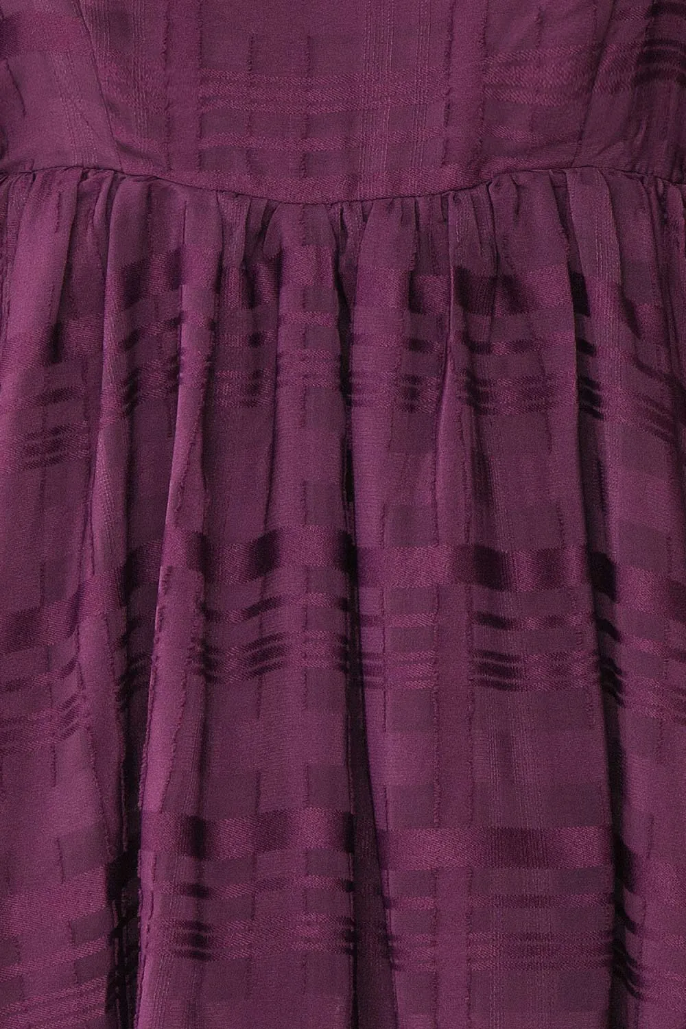 Temperanse | Plaid Babydoll Dress w/ Puff Sleeves