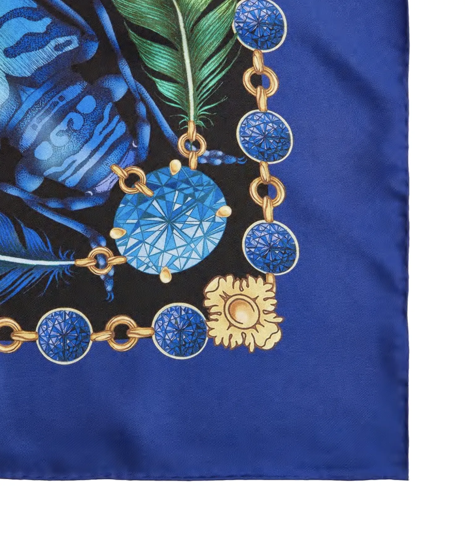The Beetle & Jewel Silk Scarf | 65x65cm