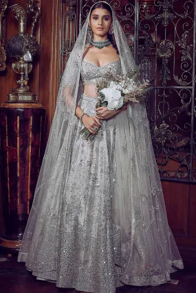 The Matsya Starlight Ponds of Wonder Lehenga