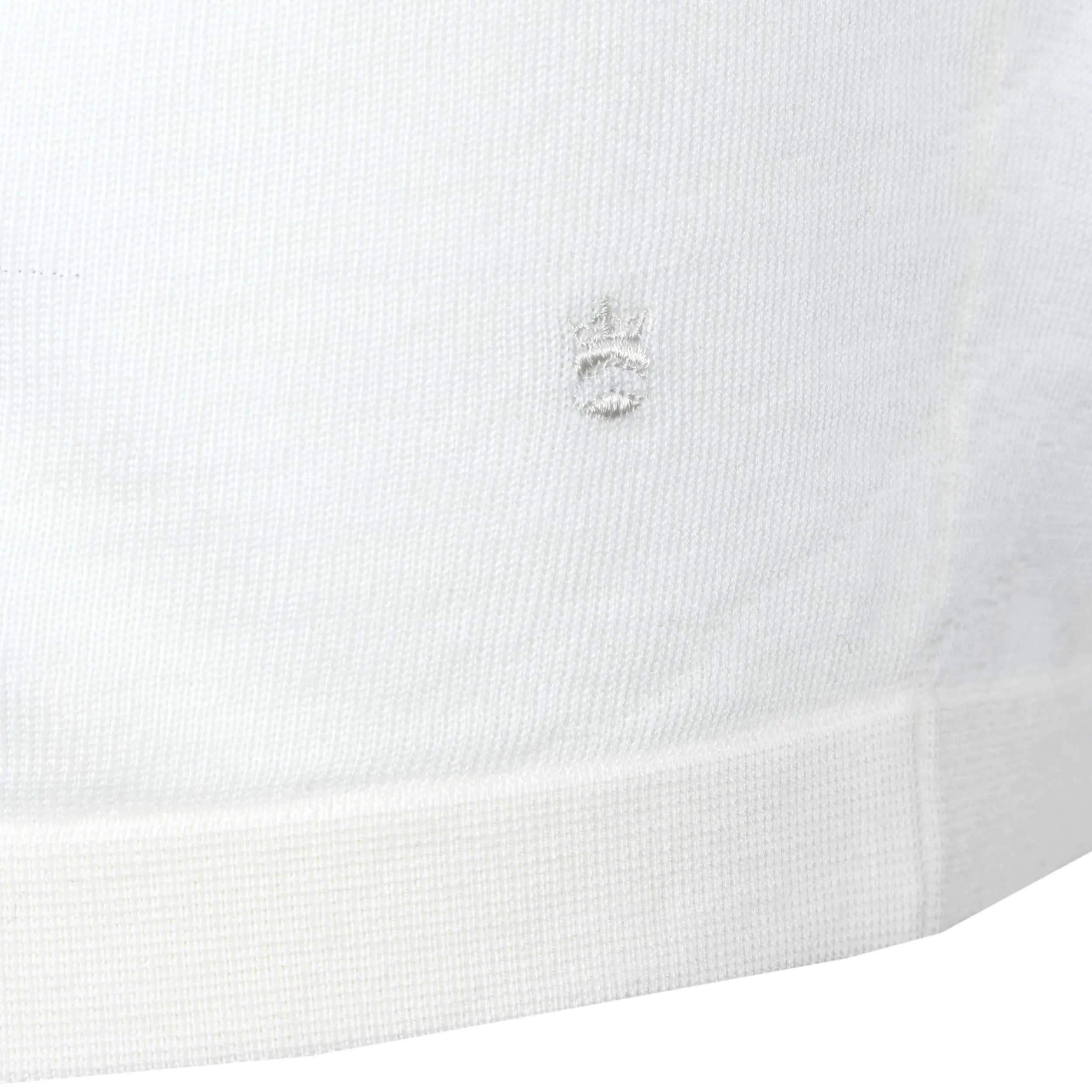 Thomas Maine Knitted T-Shirt in Off White