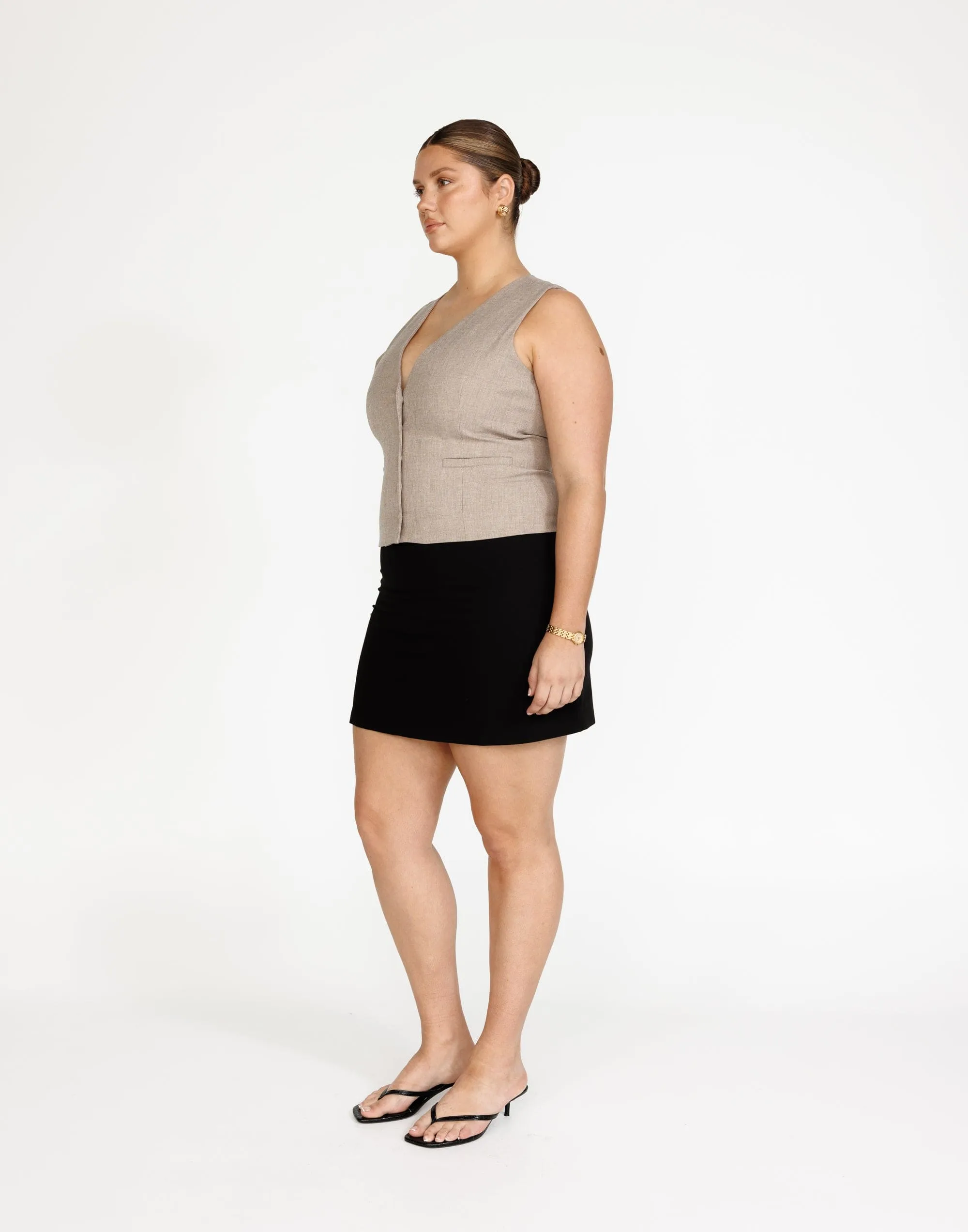 Valeria Mini Skirt (Black)