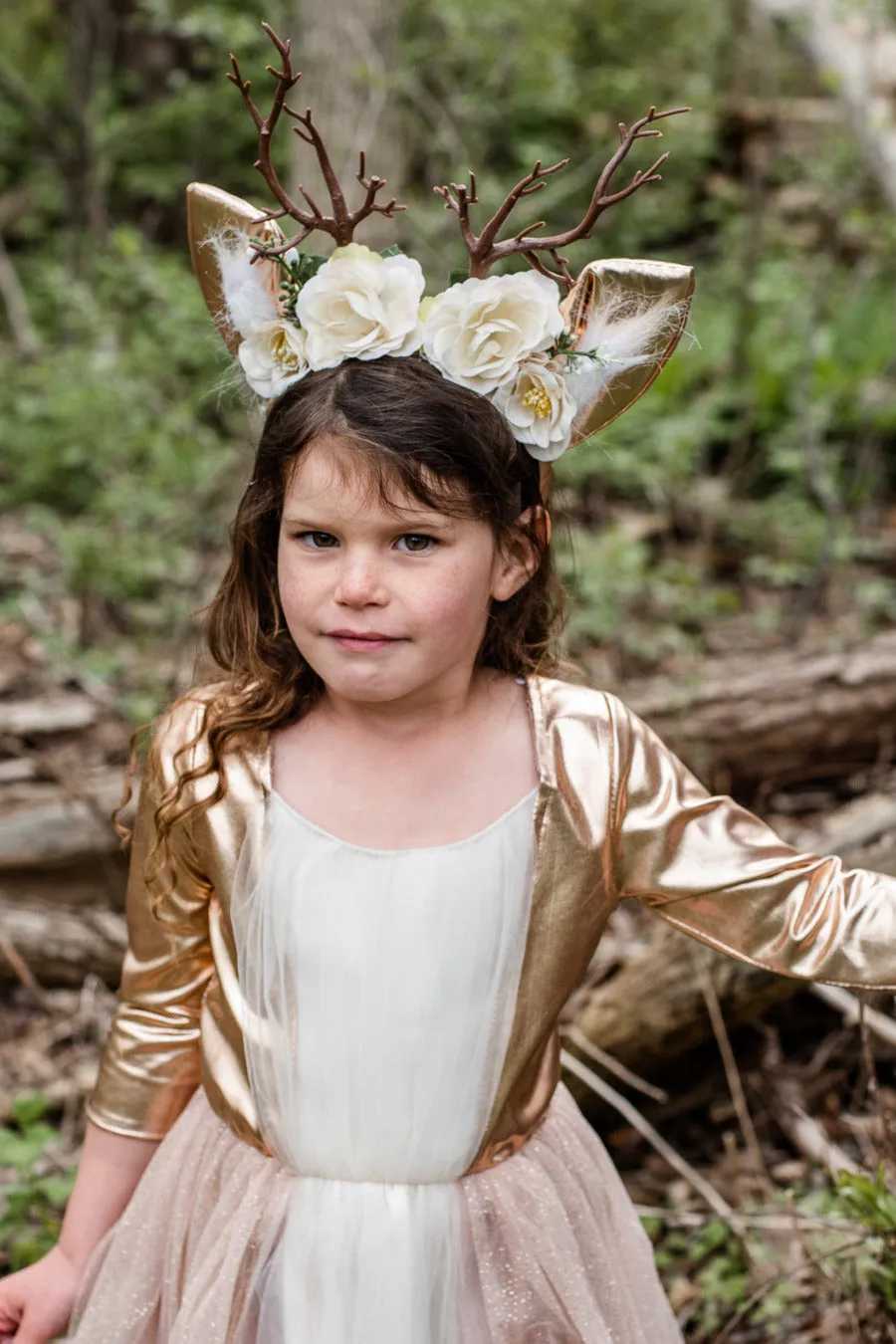 Woodland Deer Dress & Headband