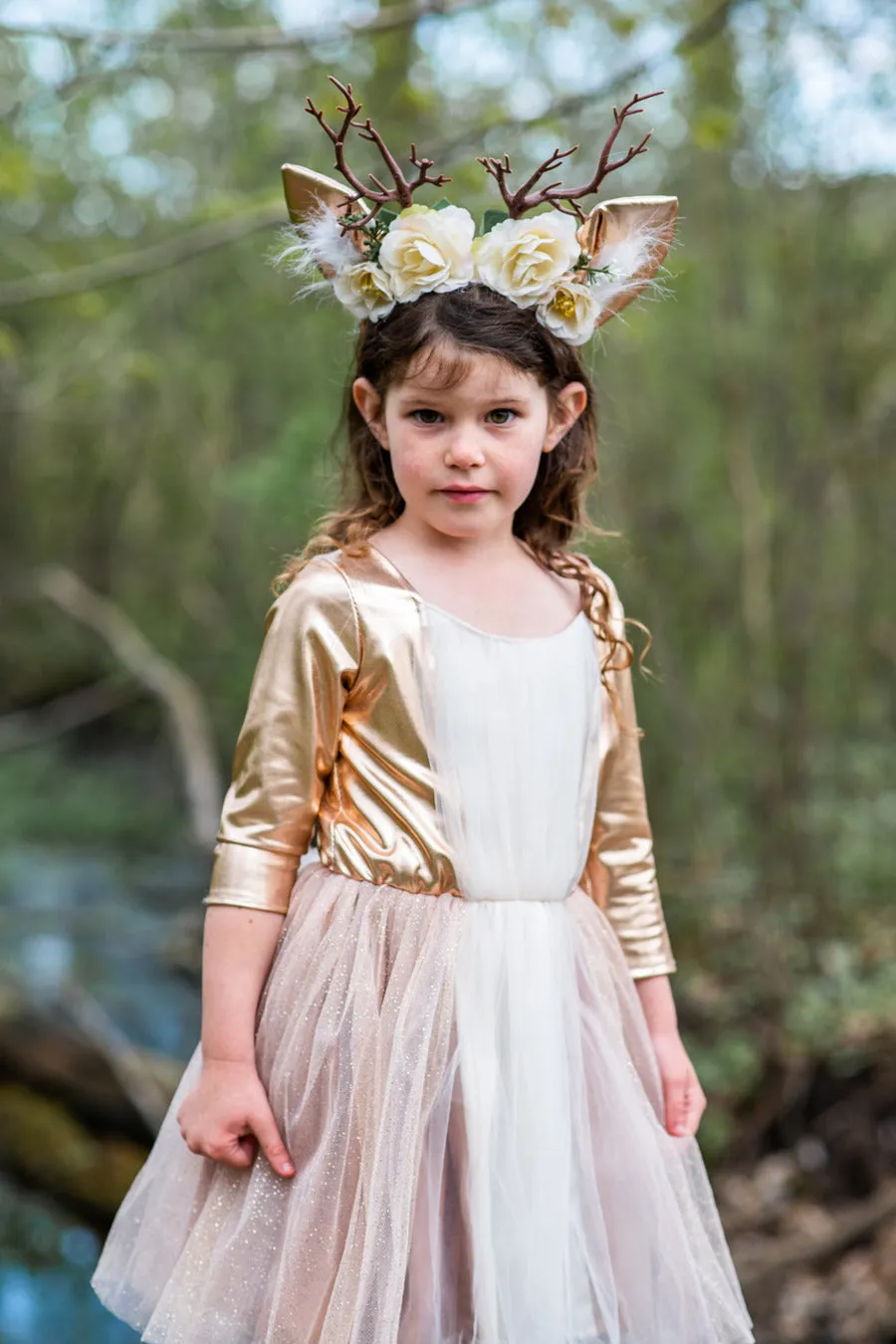 Woodland Deer Dress & Headband