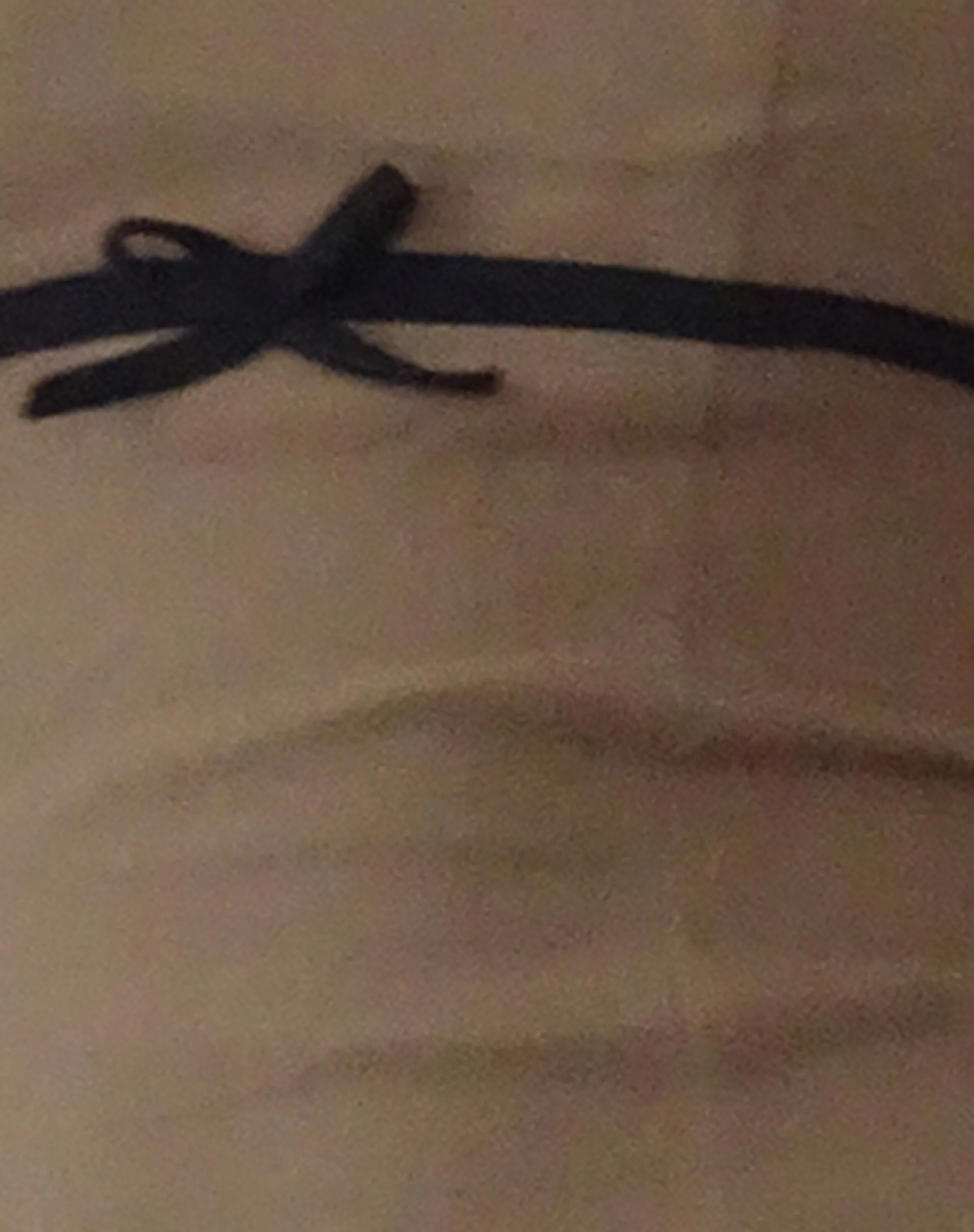 Woyla Bandeau Top in Coco with Black Bow